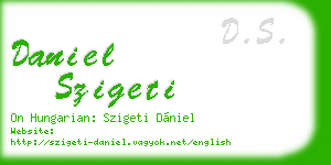 daniel szigeti business card